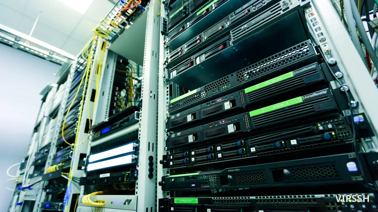 SSH server locations connected across countries